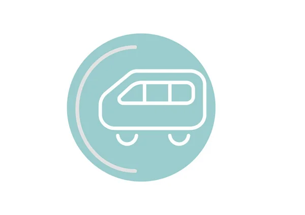 Icono Carta Autobús Diseño Vectorial — Vector de stock