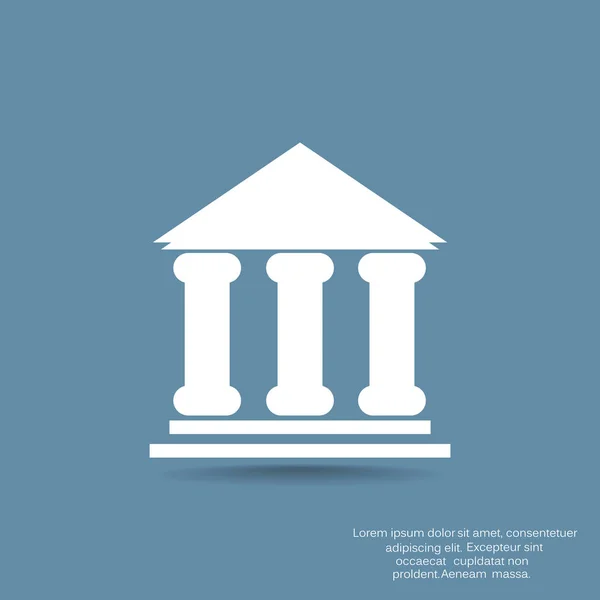 Banco, ícone da Web. desenho vetorial — Vetor de Stock