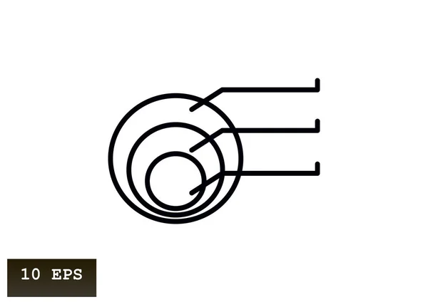 Diagramme Entreprise Icône Plate Pour Conception Web — Image vectorielle