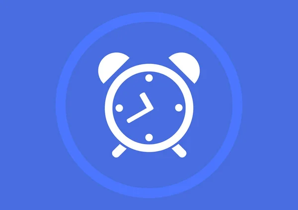 Reloj Signo Vector Ilustración — Vector de stock