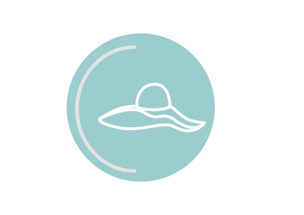Şapka Simgesi Vektör Illüstrasyonu — Stok Vektör