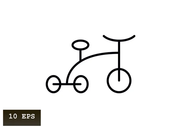 Bisiklet Web Simgesi Vektör Tasarımı — Stok Vektör