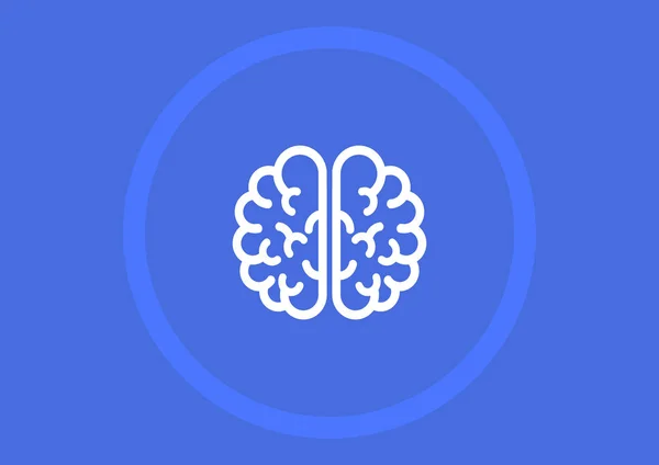 Εγκεφάλου Σημάδι Διανυσματικά Εικονογράφηση — Διανυσματικό Αρχείο