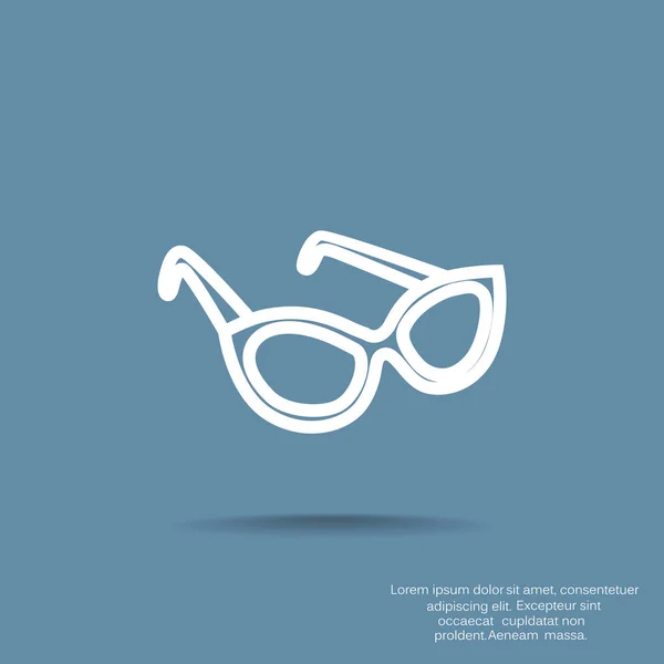 Sonnenbrille Web Symbol Vektordesign — Stockvektor