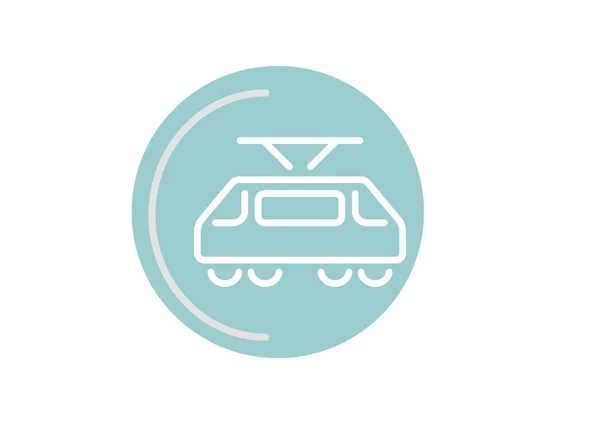 Demiryolu Grafik Simgesini Vektör Tasarımı — Stok Vektör