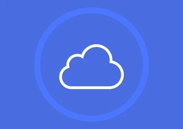 Nube Descarga Archivos Icono Web Diseño Vectores — Vector de stock