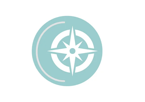Ilustrasi Simbol Kompas Vektor - Stok Vektor