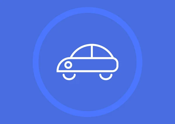 Icono Web Del Coche Diseño Vectorial — Vector de stock