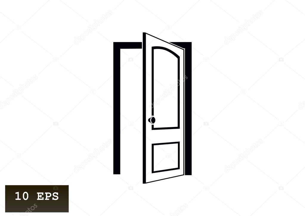 door sign icon, vector illustration