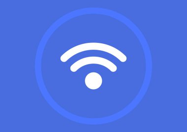 WiFi işareti illüstrasyon vektör 