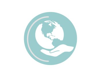 Dünya sigorta web simge vektör çizim 