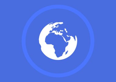 Küre işareti illüstrasyon vektör 