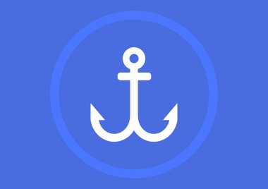 çapa işareti illüstrasyon vektör 