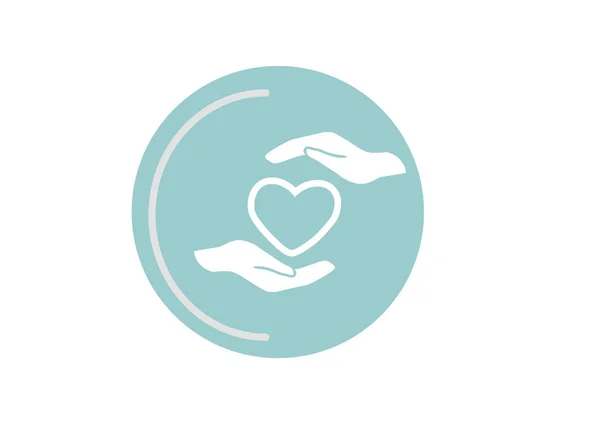 Icono web de caridad. diseño vectorial — Vector de stock