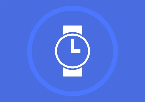 Reloj Signo Vector Ilustración — Archivo Imágenes Vectoriales