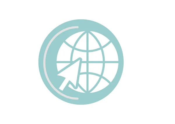 Globe web icon. — Stock Vector