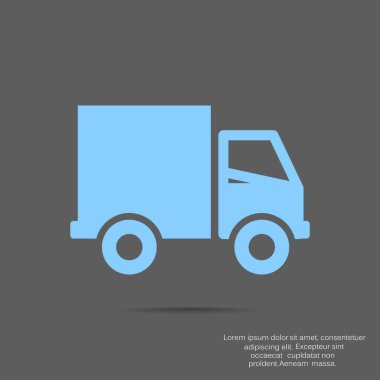 Nakliye ve teslimat web simgesi, vektör tasarımı