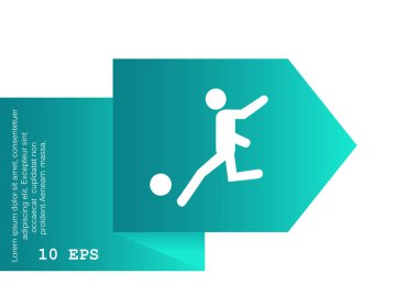 futbol ikonu vektör illüstrasyonu