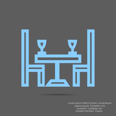 akşam yemeği saat simge vektör çizim 