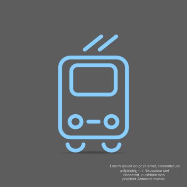 Basit tramvay simgesi