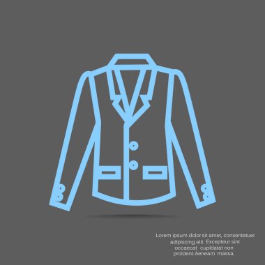 düz simgesi giyim, illüstrasyon vektör