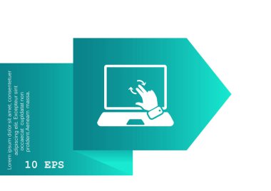 bilgisayar simgesi, vektör illüstrasyonu 