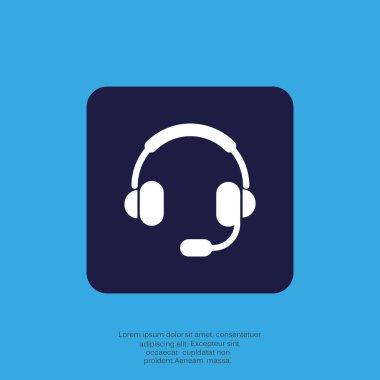 Kulaklık garniture web simgesi