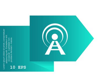 anten yayın işareti vektör çizim 