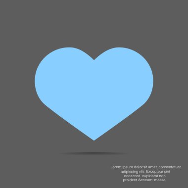 kalp web simgesi. vektör tasarımı