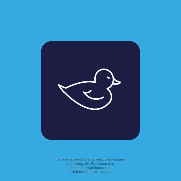 Płaski ikona ptak — Wektor stockowy
