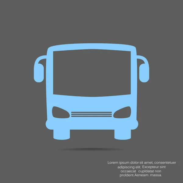 Icône web bus — Image vectorielle