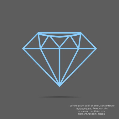 Elmas mücevher taş kutsal kişilerin resmi, vektör çizim 