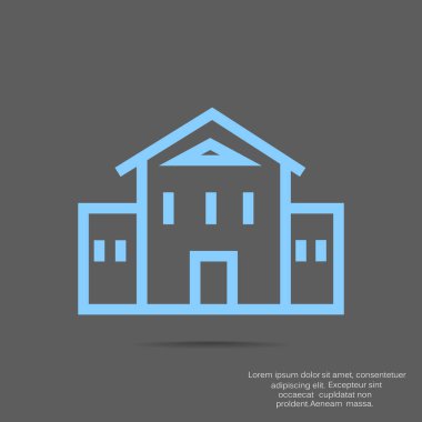 ev simgesi vektör illüstrasyonu 