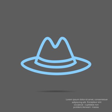 düz simgesi giyim, illüstrasyon vektör