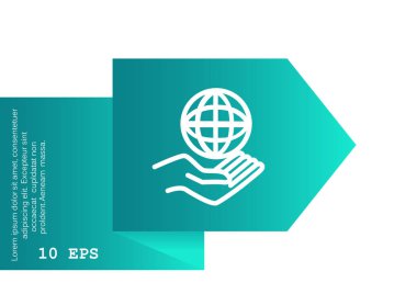 Lojistik web simgesi şablonu. vektör tasarımı