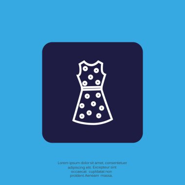 düz simgesi giyim, illüstrasyon vektör