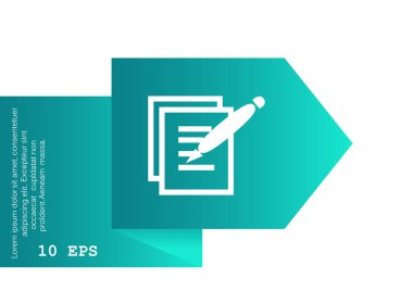 Kağıt ve kalem vektör çizim 