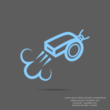 ıslık simgesi vektör illüstrasyonu 