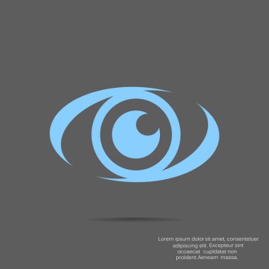 Vizyon ve sigorta web simgesi. vektör tasarımı