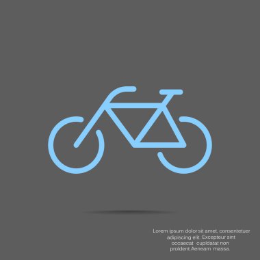 Bisiklet basit web simgesi