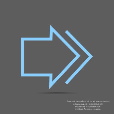 ok simgesi vektör illüstrasyonu