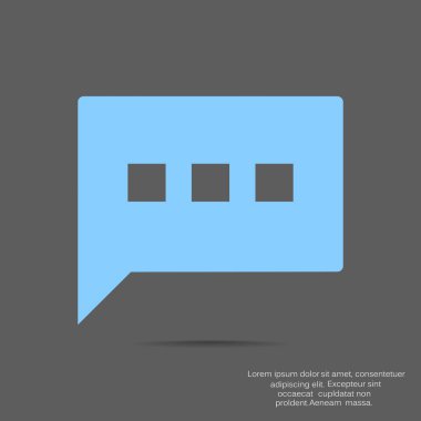 konuşma web simgesi. vektör tasarımı