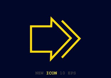 ok simgesi vektör illüstrasyonu