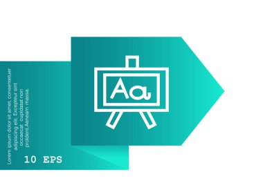 Blackboard simge vektör çizim 