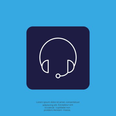 Kulaklık garniture web simgesi