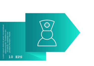 Tıp simgesi, vektör illüstrasyonu 