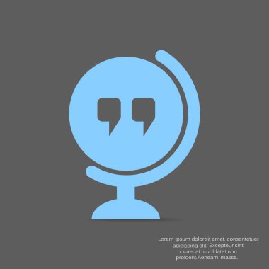 Holding dünya, sosyal ağ iletişim, vektör simgesi