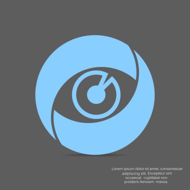 Vizyon ve sigorta web simgesi. vektör tasarımı