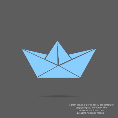 Dalga web simgesi üzerinde gemi