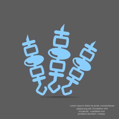 yiyecek simgesi, vektör illüstrasyonu 